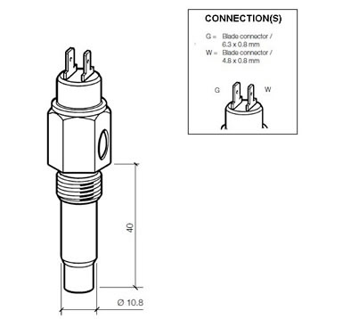 VDO Coolant temperature senders 120C